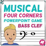 Music 4 Corners Interactive Bass Clef Notes Game