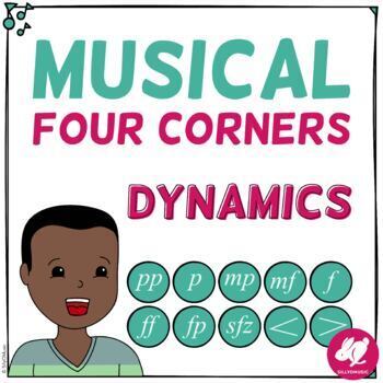 Preview of Music 4 Corners Interactive Dynamics Game for the Whole Class
