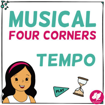Preview of 4 Corners Music - Interactive Tempo Game for the Whole Class