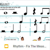 Music ACTIVITY- "Delete the Note" Drag and Drop Online Int