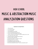 Music & Abstraction: Analyzation Questions