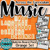 Music Across the Curriculum Posters- School Colors: Orange