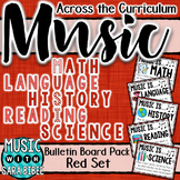Music Across the Curriculum Posters- School Colors: Red