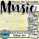 Music Across the Curriculum Posters- School Colors: Yellow