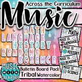 Music Across the Curriculum Posters- Tribal Watercolor