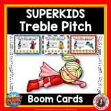 Music Activities Name the Treble Pitch BOOM Cards™ SUPERKI