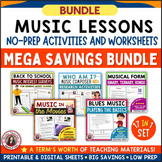 Music Activities and Worksheets - Bundle
