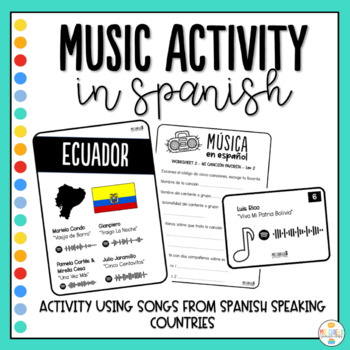 Preview of Music Activity in Spanish - Hispanic Heritage Month Music