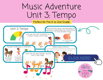 Preview of Music Adventure Unit 3: Tempo