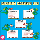 Dragon-Themed Music Advocacy Bulletin Board