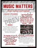 Music Advocacy Handouts FREE (with editable sections)