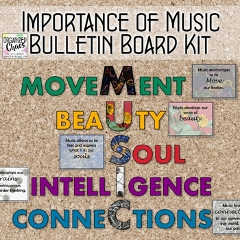 Preview of Music Advocacy Bulletin Board Kit: The Importance of Music