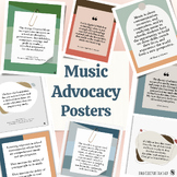 Music Advocacy Posters for Music Quotes Bulletin Board