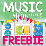 Music Affirmations – FREEBIES (5 Posters for Motivation an