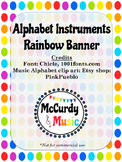 Music Alphabet Banner Set