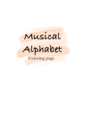 Music Alphabet Coloring Sheet 