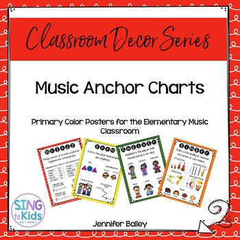 Preview of Music Anchor Charts for the MLT Inspired Classroom: Primary Colors