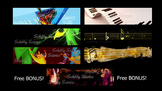 Music Animated Google Classroom Banner Bundle 3 with FREE 