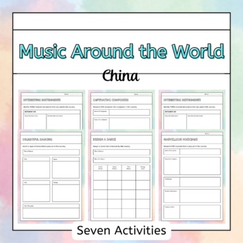 Preview of Music Around the World - China (Country Research Project)