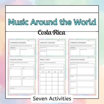 Preview of Music Around the World - Costa Rica (Country Research Project)