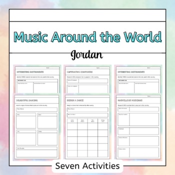 Preview of Music Around the World - Jordan (Country Research Project)