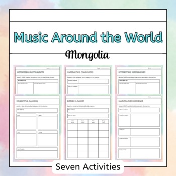 Preview of Music Around the World - Mongolia (Country Research Project)