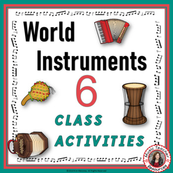 Preview of Music Around the World - Music Instruments Activities