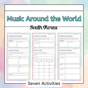 Preview of Music Around the World - South Korea (Country Research Project)