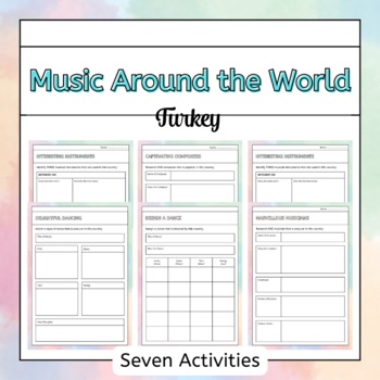 Preview of Music Around the World - Turkey (Country Research Project)