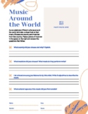 Music Around the World - Worksheet