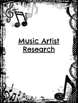 Preview of Music Artist Research Project
