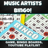 Music Artists Bingo!
