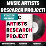 Music Artists Research Project!