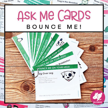 Preview of Music Ask Me Cards - BOUNCES for Early Childhood