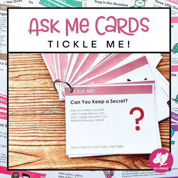 Preview of Music Ask Me Cards - TICKLES for Early Childhood