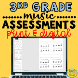 Elementary Music Assessments {3rd Grade Music Assessments}