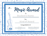 End of the Year Music Award Blue
