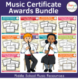 Music Award Certificates Bundle