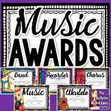 Music Award Certificates -Colorful and Editable