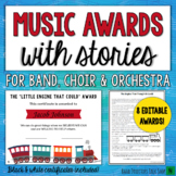 Music Award Certificates with Stories- Editable!