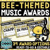 Bee-Themed Music Awards *EDITABLE*