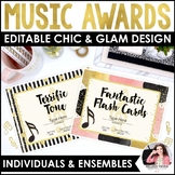 Editable Printable Music Awards Certificates for Piano, En