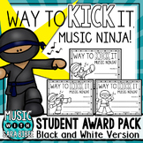 Music Awards- Editable Ninjas- Black/White Version