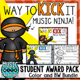 Music Awards- Editable Ninjas- Color/BW Bundle