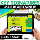 Major & Minor Key Signatures Music BOOM™ Cards for Piano L