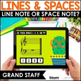 Music BOOM™ Cards for Piano - Line Notes and Space Notes o