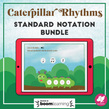 Preview of Music BOOM cards: Caterpillar Rhythms Bundle - Digital Game
