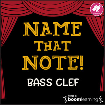 Preview of Music BOOM cards: Name That Note! Bass Clef Game