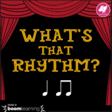 Music BOOM cards: What's That Rhythm? Quarter Note, 8th No