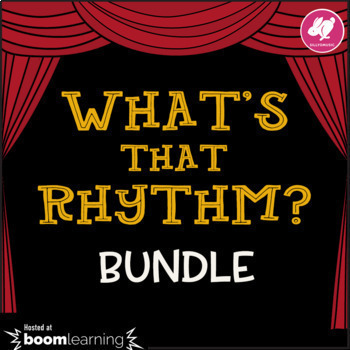Preview of Music BOOM cards: What's That Rhythm? Standard Notation BUNDLE - Digital Games